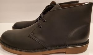 NIB Clarks Bushacre 2 Black Leather